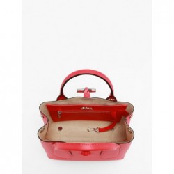 Sac porté main S Roseau Box cuir avec bandoulière LONGCHAMP Rouge