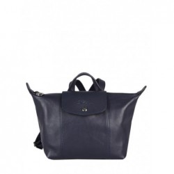 Sac à dos Le Pliage Cuir LONGCHAMP Navy