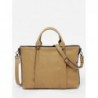 Sac porté main L Longchamp 3D cuir LONGCHAMP Tabac