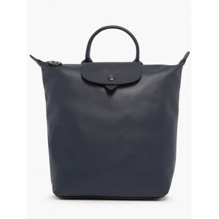 Sac à dos femme Le Pliage Xtra cuir LONGCHAMP Navy