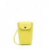 Étui téléphone Le Pliage Xtra cuir LONGCHAMP Citron