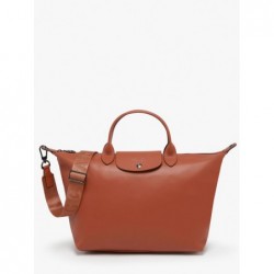 Sac porté main Le pliage xtra cuir LONGCHAMP Cognac