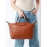 Sac porté main Le pliage xtra cuir LONGCHAMP Cognac