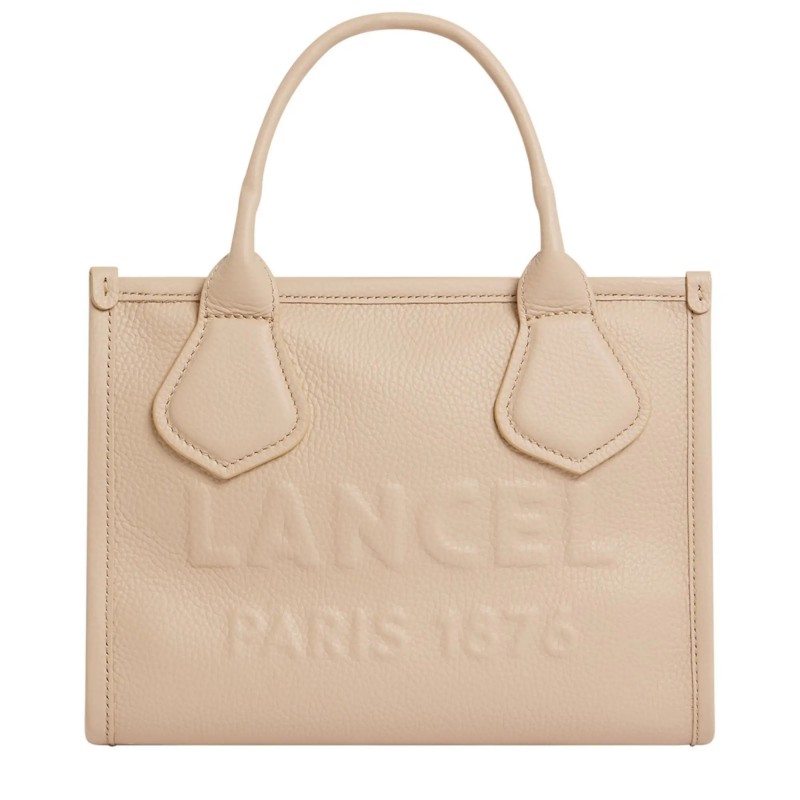 Lancel Petit sac cabas Jour en cuir grainé S Cappuccino