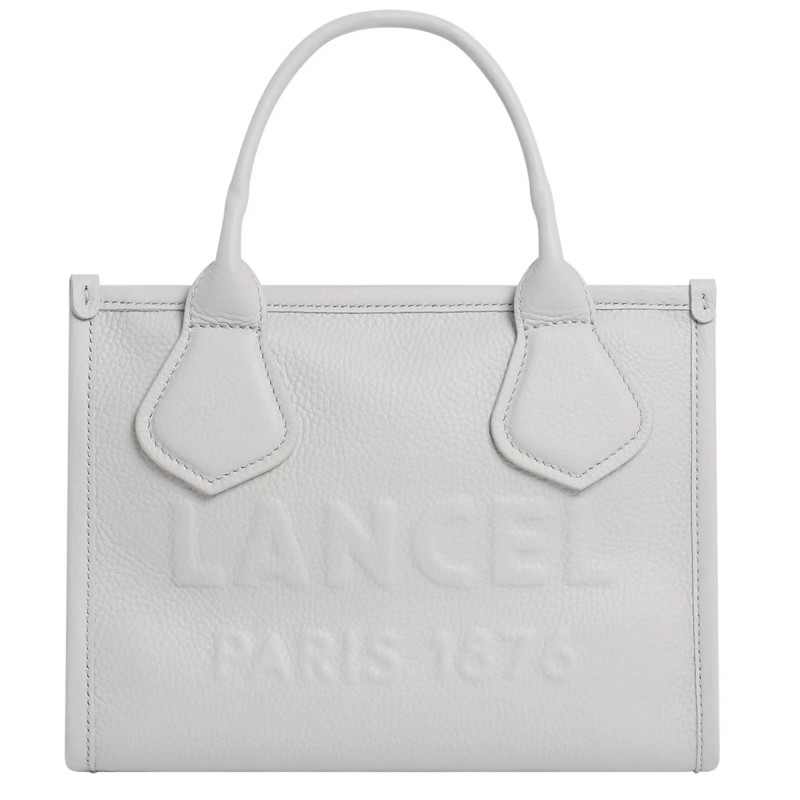 Lancel Petit sac cabas Jour en cuir grainé S Glace