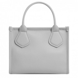 Lancel Petit sac cabas Jour en cuir grainé S Glace