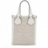 Lancel Mini cabas vertical Summer Tote en jute Naturel Blanc