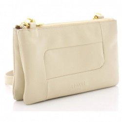 Lancel
Pochette double Billie en cuir lisse souple Beige