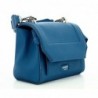 Lancel
Petit sac rabat S Ninon en cuir grainé et lisse Bleu pétrole