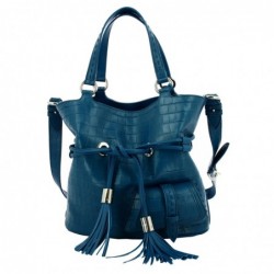 Lancel
Sac seau M Premier Flirt façon croco Cobalt