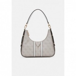 Guess NOREEN TOP ZIP SHOULDER BAG Sac à main dove logo