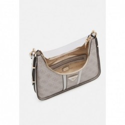 Guess NOREEN TOP ZIP SHOULDER BAG Sac à main dove logo