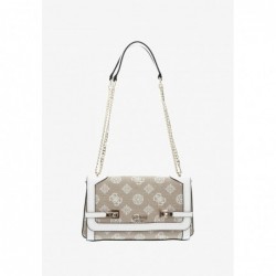 Guess LORALEE CONVERTIBLE FLAP Sac à main white