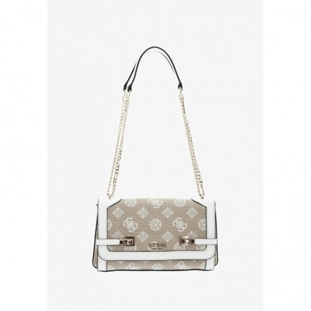 Guess LORALEE CONVERTIBLE FLAP Sac à main white