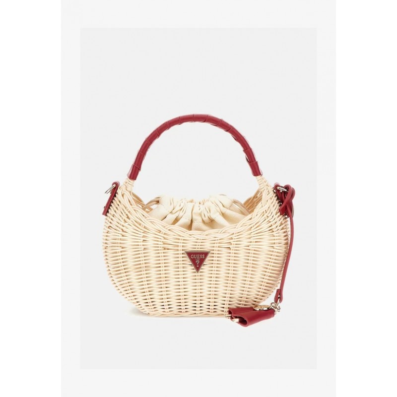 Guess Sac à main blanc rouge multi