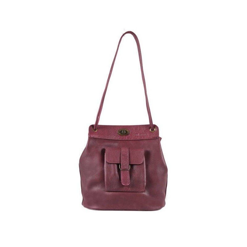 Sac Le1950 Vintage PAUL MARIUS Bordeaux