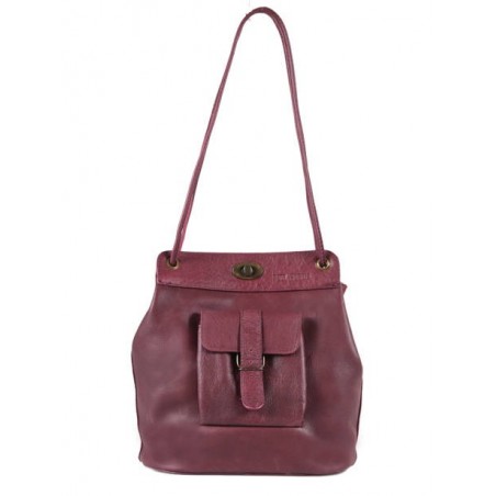 Sac Le1950 Vintage PAUL MARIUS Bordeaux