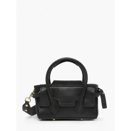 Sac bandoulière Madeleine S Art Déco cuir PAUL MARIUS Noir