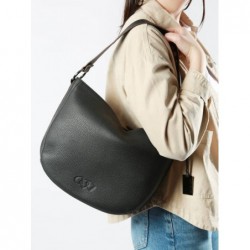 Sac Besace Ecuyer cuir ETRIER Noir