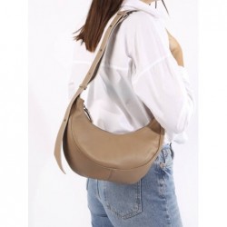 Sac bandoulière Sosoomao cuir ETRIER Beige