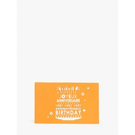 Carte postale cuir ETRIER Happy birthday