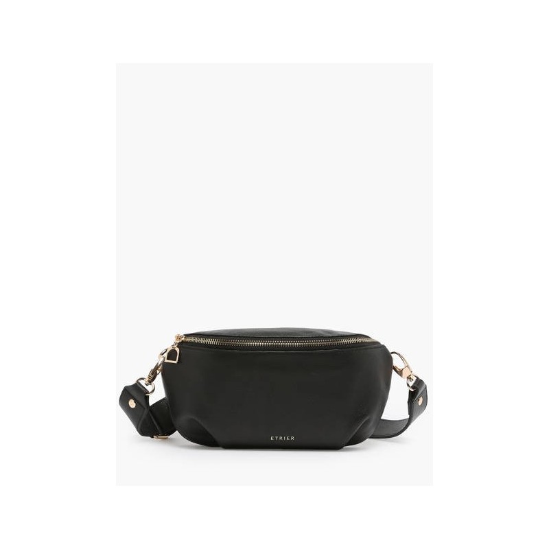 Sac banane M Tradition cuir ETRIER Noir