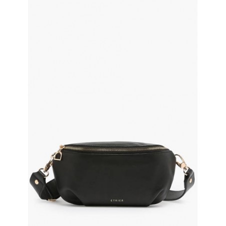 Sac banane M Tradition cuir ETRIER Noir