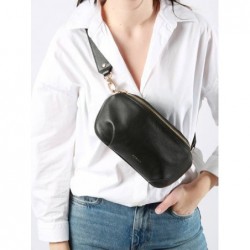 Sac banane M Tradition cuir ETRIER Noir