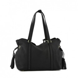 Sac shopping Tradition cuir ETRIER Noir