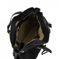 Sac shopping Tradition cuir ETRIER Noir