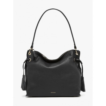 Sac porté épaule Tradition cuir ETRIER Noir