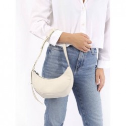 Sac bandoulière S Sosoomao cuir ETRIER Blanc