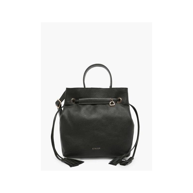 Sac bourse M Tradition cuir ETRIER Noir