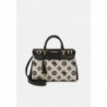 Guess SESTRI LUXURY SATCHEL Sac à main natural black