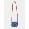 Guess KUBA MINI CROSSBODY FLAP Sac à main blue denim