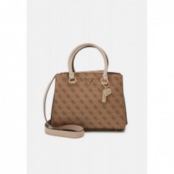 Guess NOELLE GIRLFRIEND SATCHEL Sac à main latte logo/brown