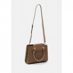 Guess NOELLE GIRLFRIEND SATCHEL Sac à main latte logo/brown