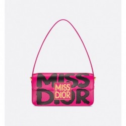 Sac à rabat Miss Dior rose