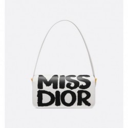 Sac à rabat Miss Dior blanc