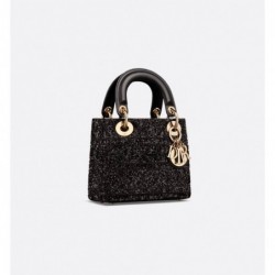 Sac Lady Dior Mini Cannage noir