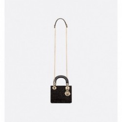 Sac Lady Dior Mini Cannage noir